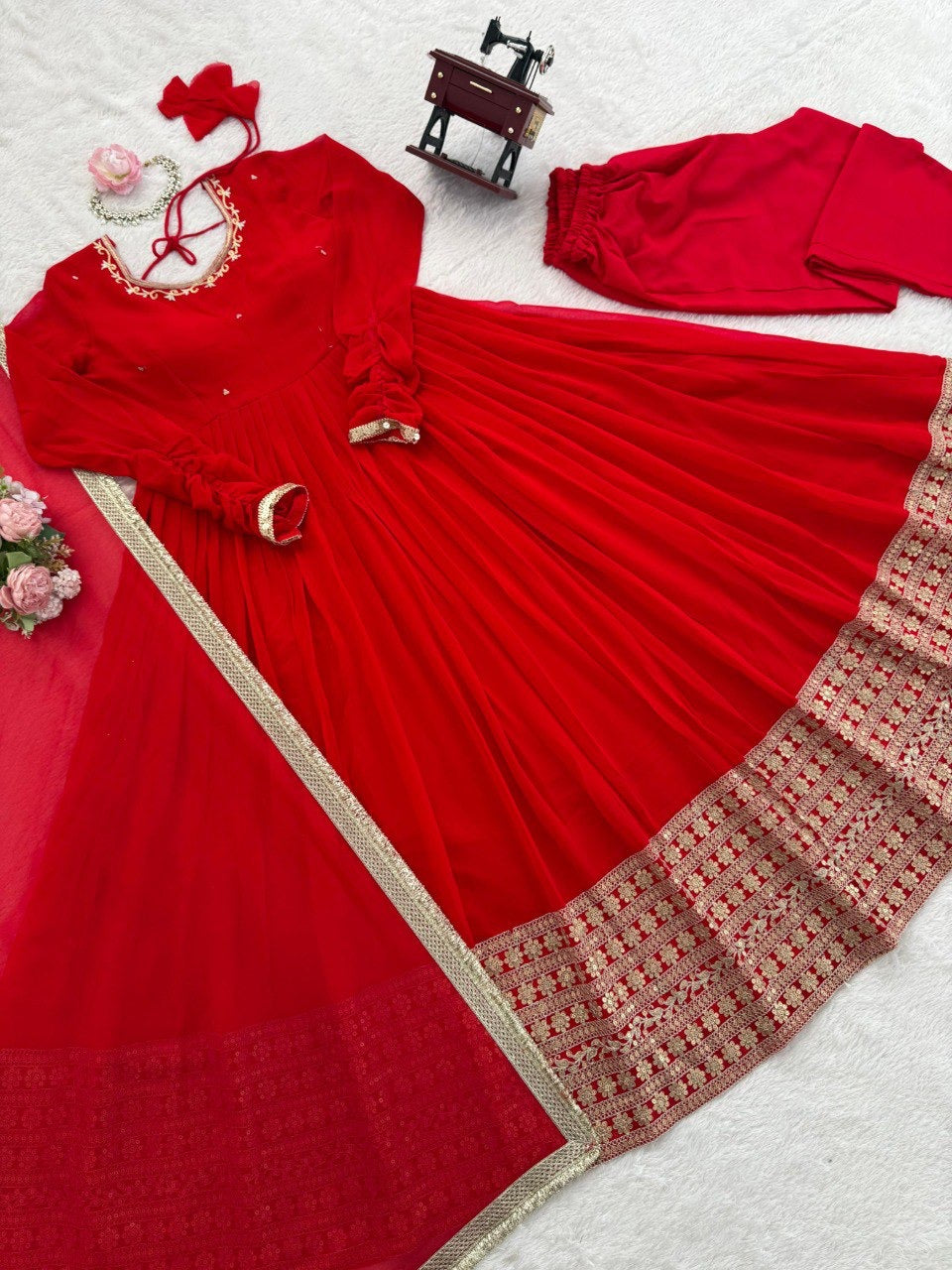 Royal Georgette Anarkali Set