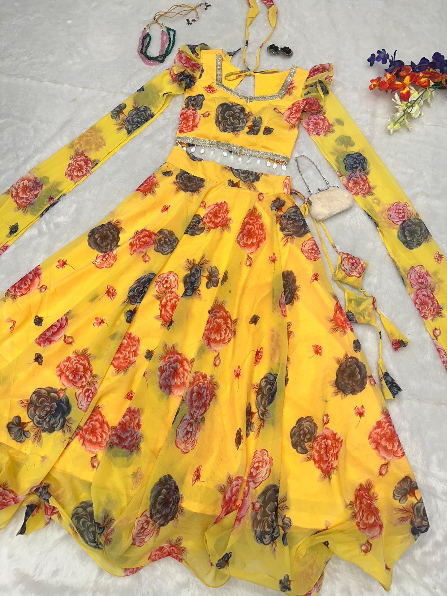 kalamkari lehenga Design