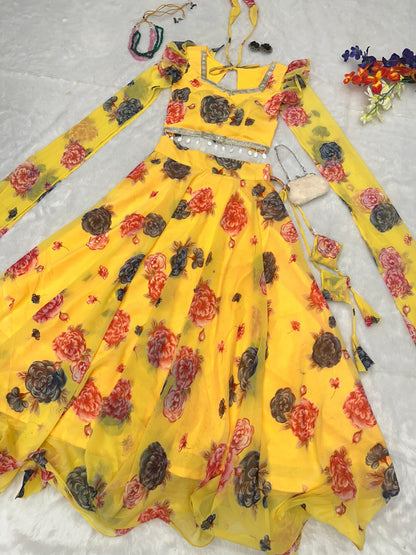kalamkari lehenga Design