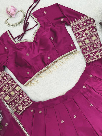Japan Satin Lehenga Set