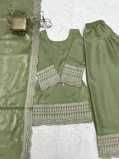 Olive green farshi set