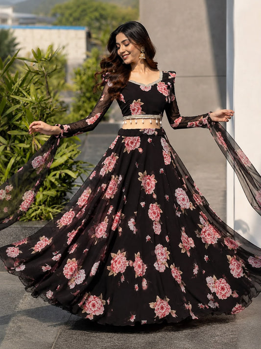 kalamkari lehenga Design