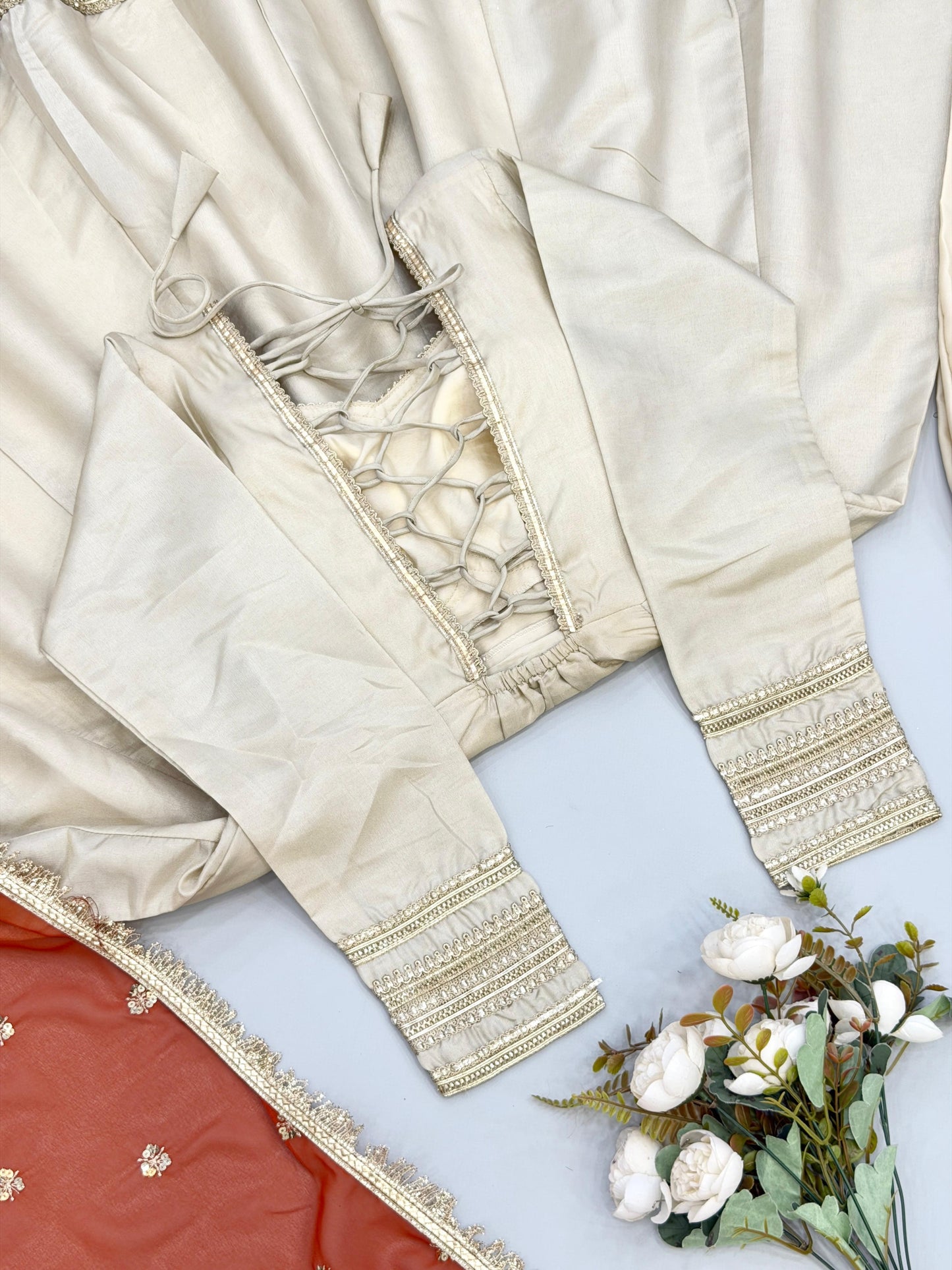 Designer Anarkali Three Piece Set