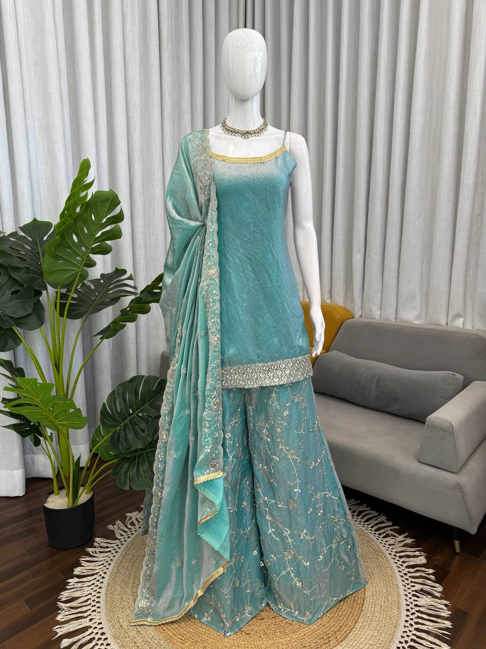 PARTY WEAR SHARARA SET