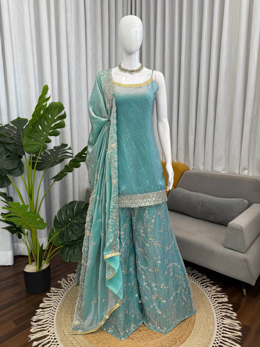 PARTY WEAR SHARARA SET