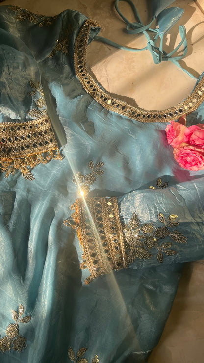 FENDY SILK THREAD SEQUENCE WITH REAL MIRROR WORK SET