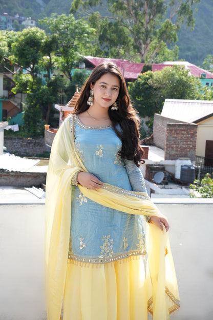FENDY SILK THREAD SEQUENCE WITH REAL MIRROR WORK SET