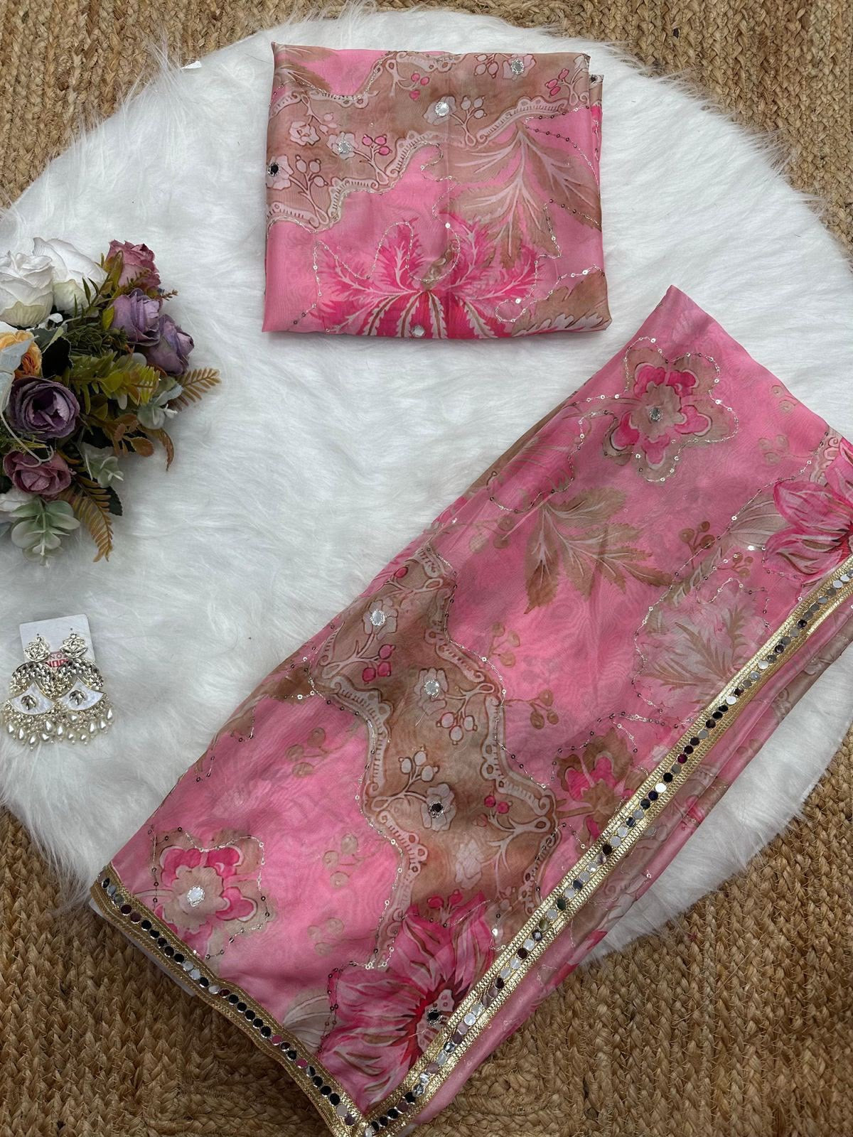 Tebby Silk Digital Print Saree
