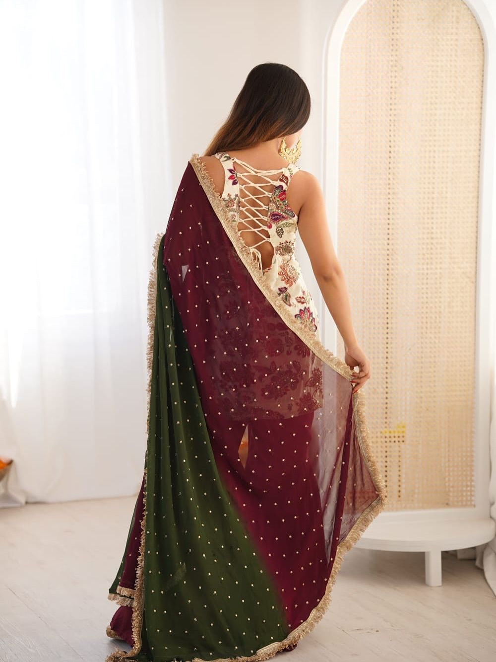 3 PIECES KURTI, SHARARA & DUPATTA