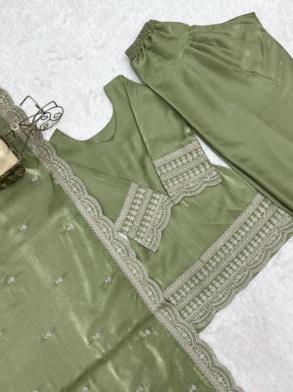 Olive green farshi set