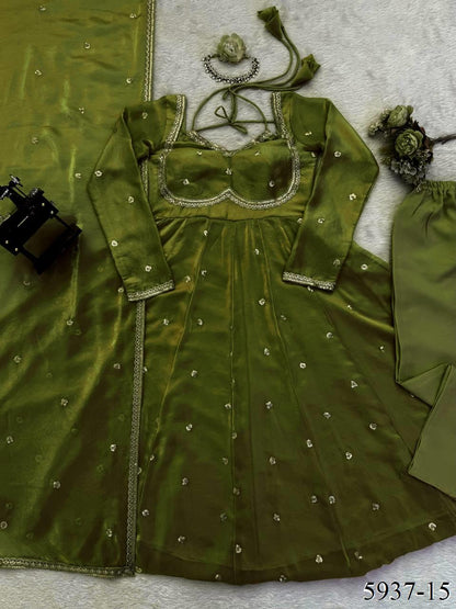 Fendy Silk Anarkali Set