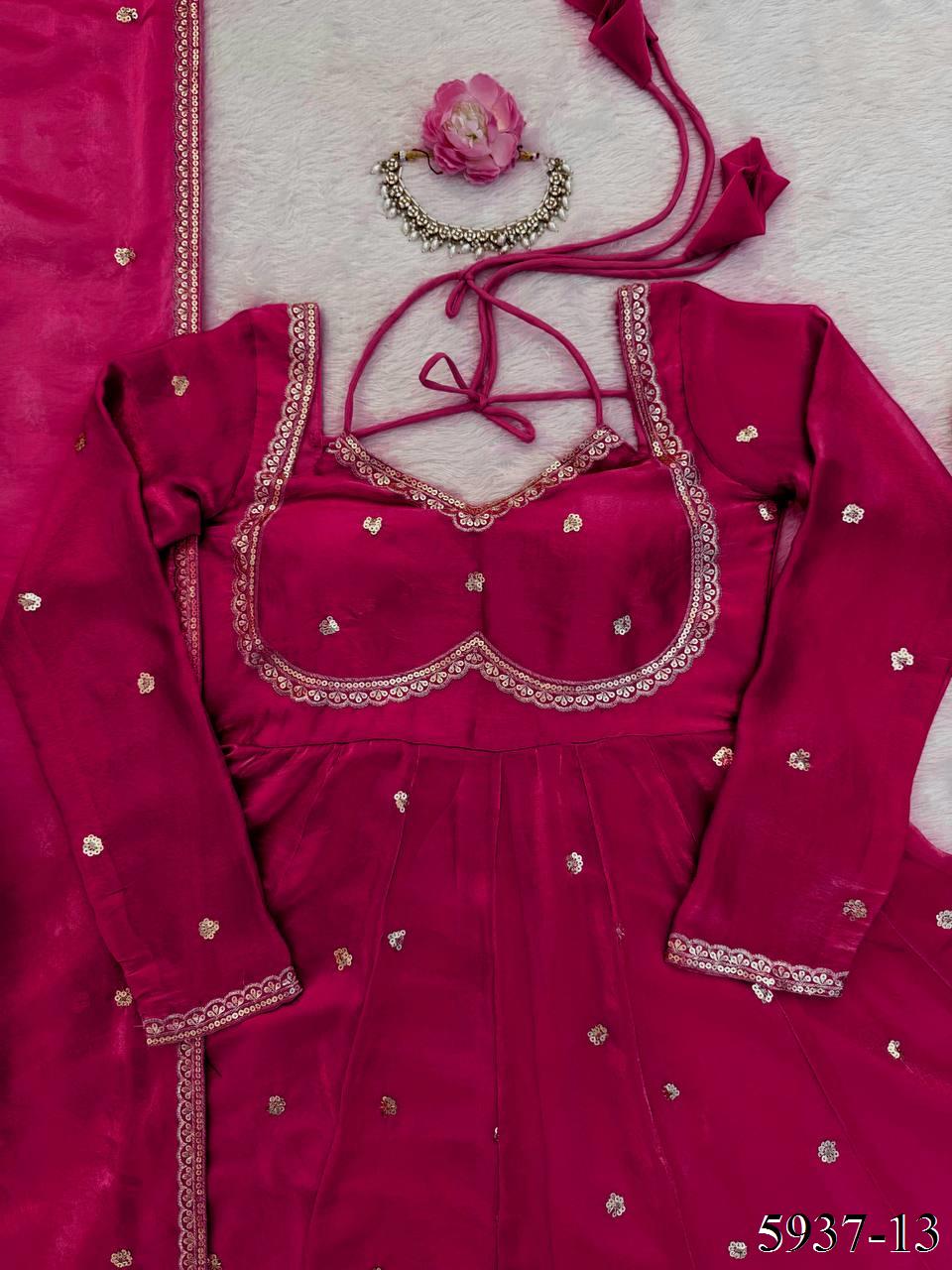 Fendy Silk Anarkali Set