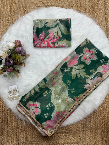 Tebby Silk Digital Print Saree