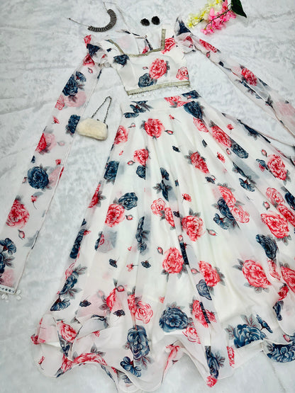 kalamkari lehenga Design