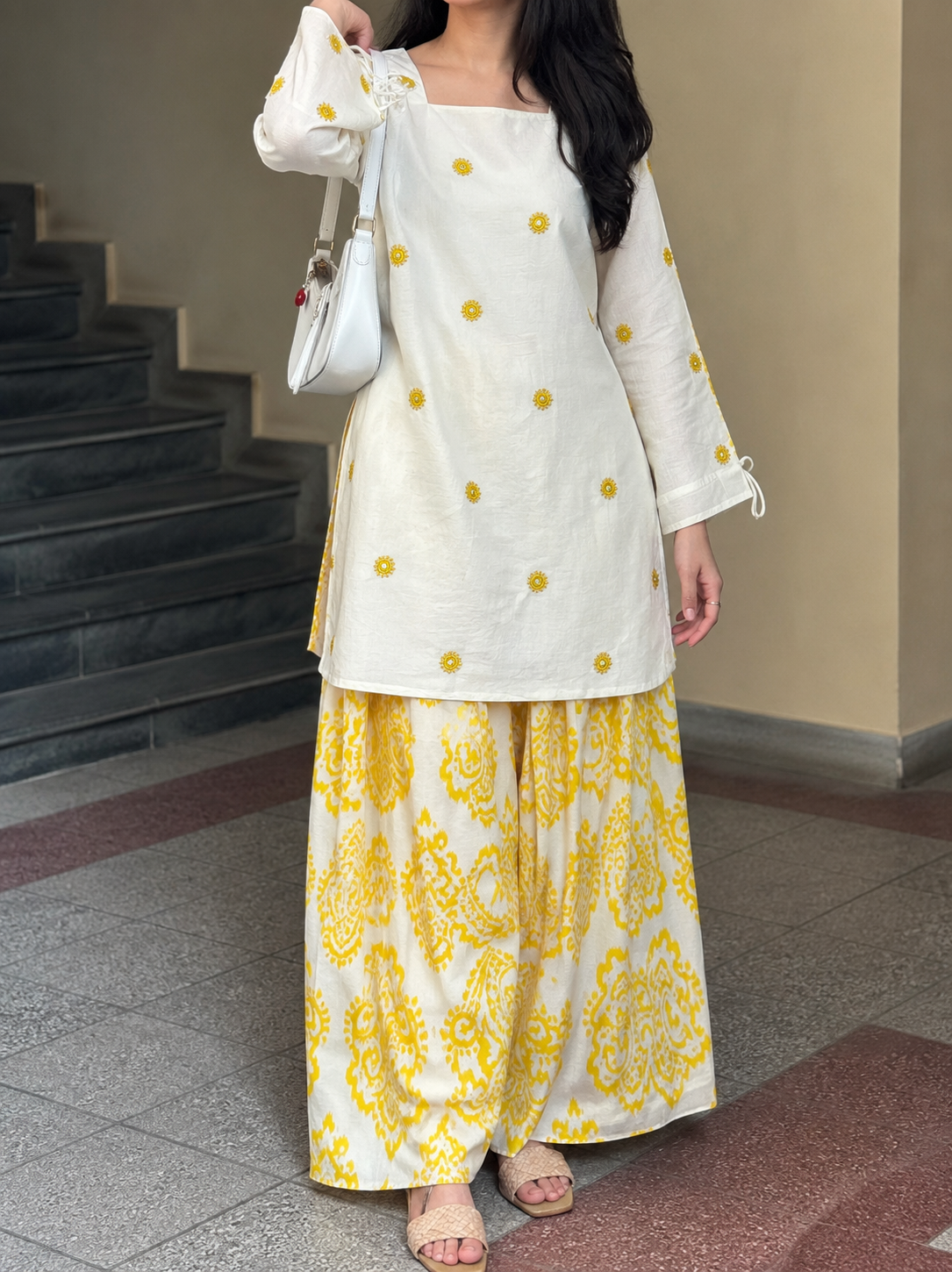 Premium Cambric Cotton Digital Print Co-Ord Set With Farshi Pant