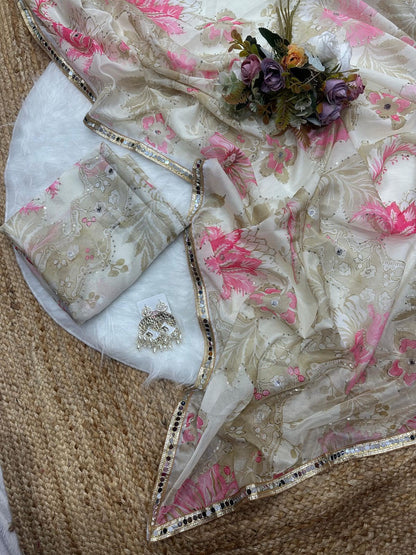 Tebby Silk Digital Print Saree