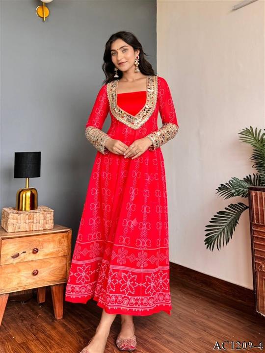 Premium Faux Georgette Embroidered Anarkali Set With Bustier & Pant