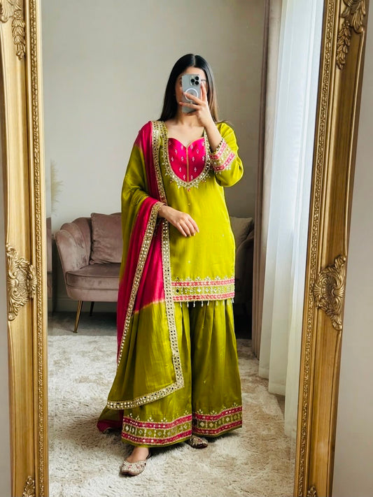 Premium Mirror Work Ethnic Set