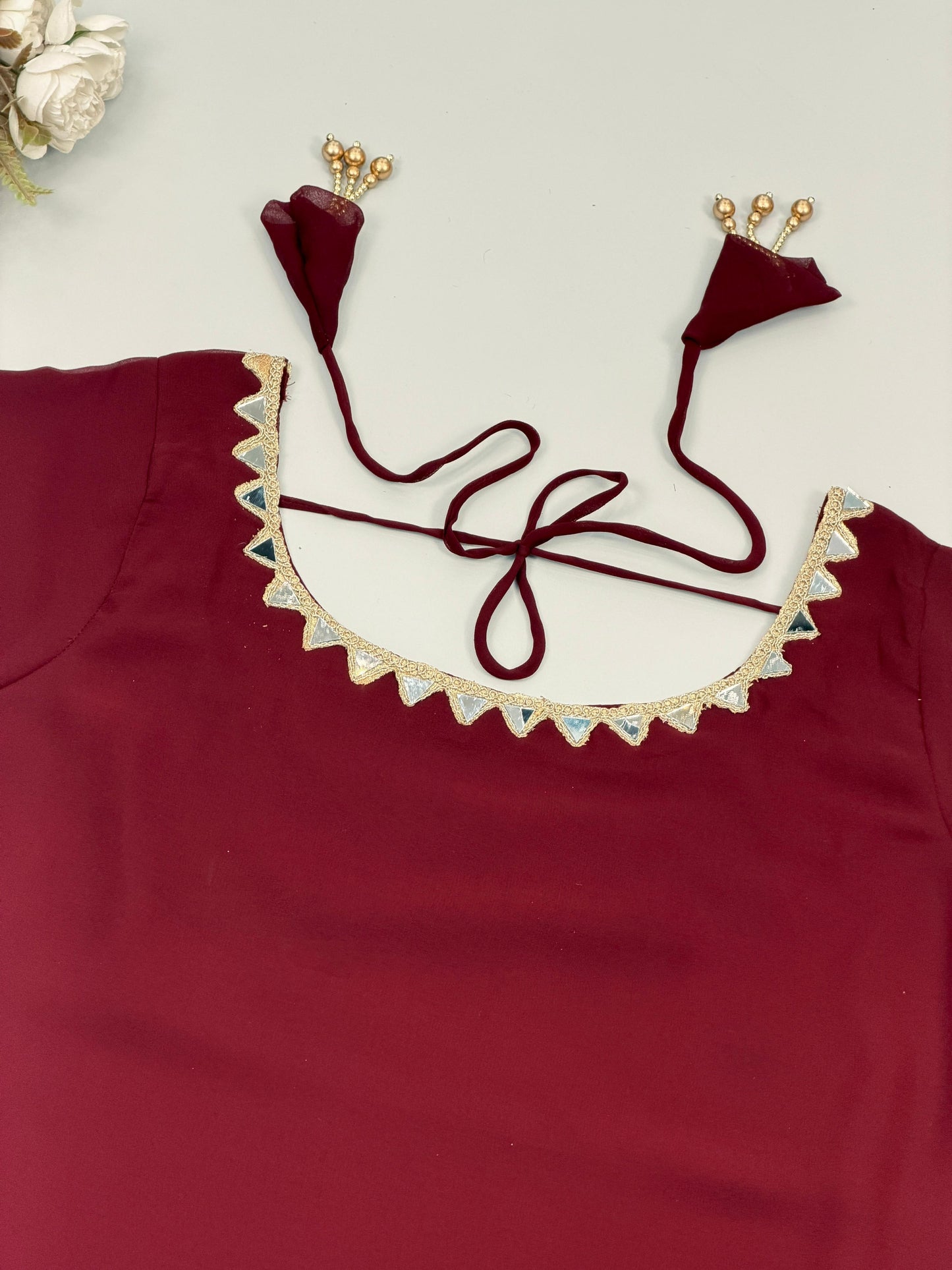Red Sharara Set