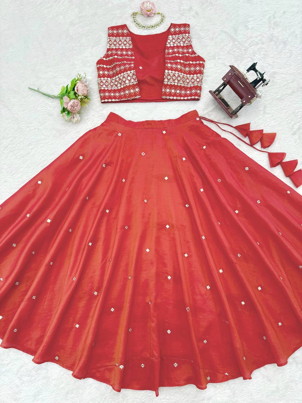 Simmer Silk Lehenga Choli With Koti
