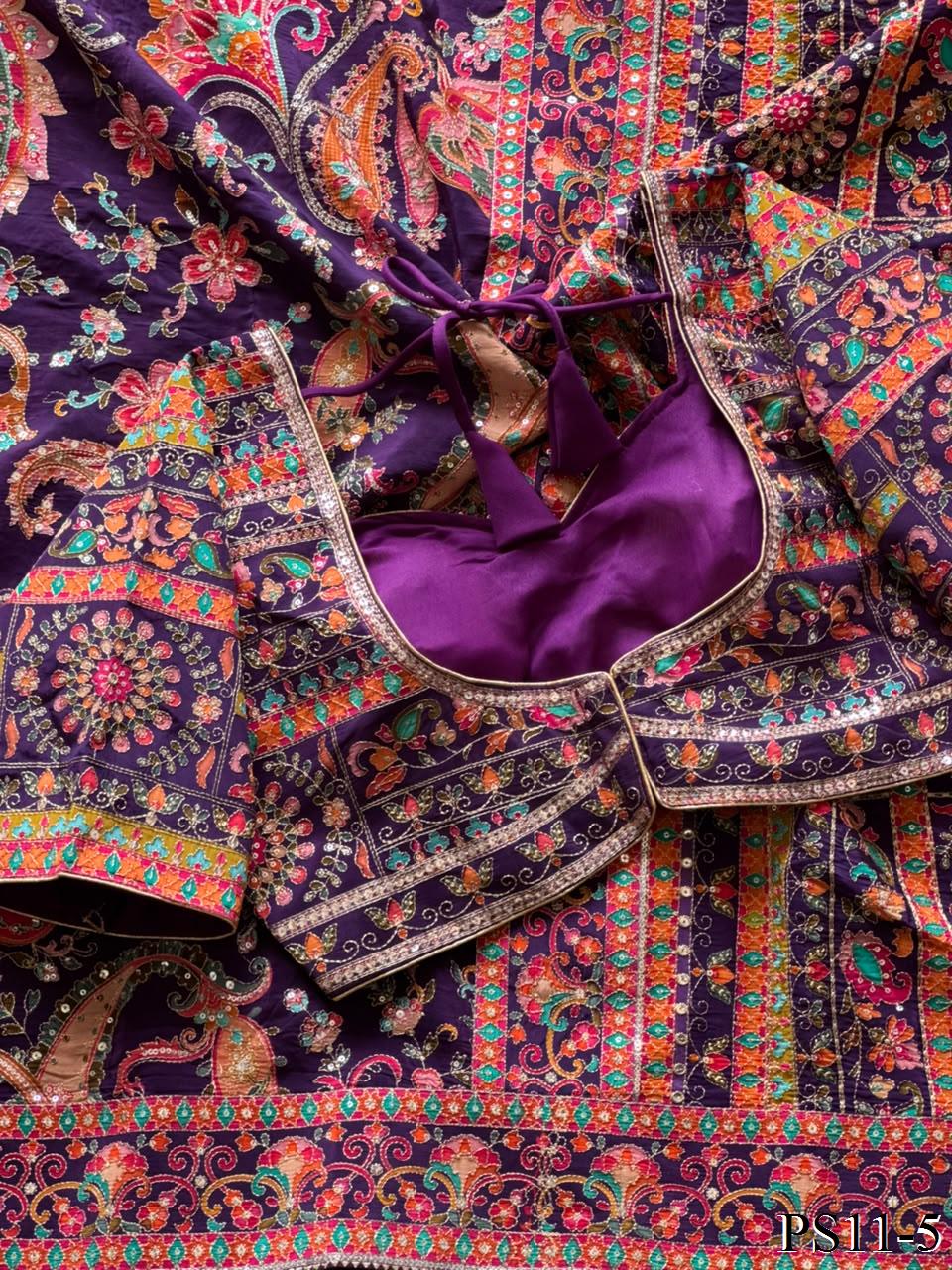 Zari Silk Saree with stitched blouse