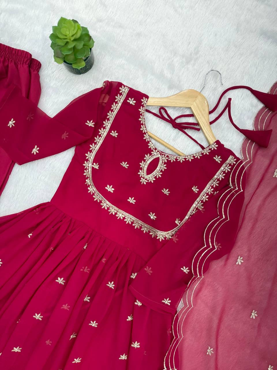 PRESENTED OUR NEW SEQUENCE EMBROIDERED GOWN