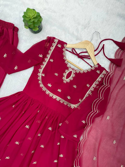 PRESENTED OUR NEW SEQUENCE EMBROIDERED GOWN