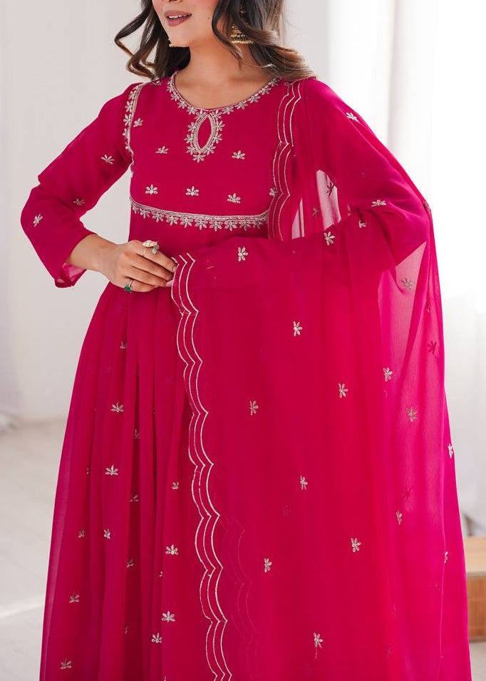 PRESENTED OUR NEW SEQUENCE EMBROIDERED GOWN