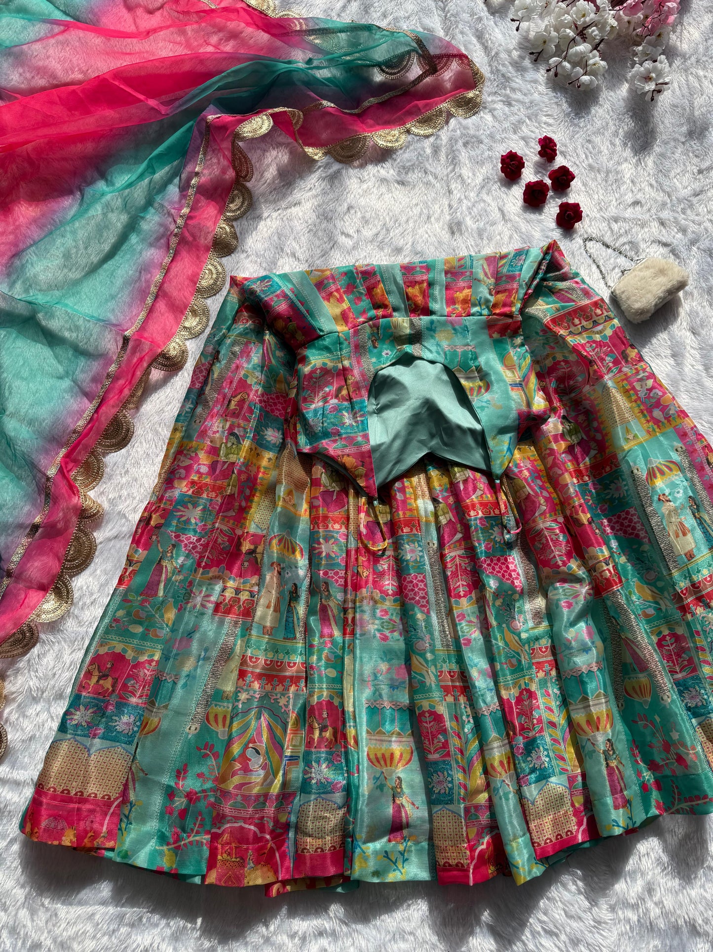 Jimmy Organza Silk Anarkali & Dupatta Set