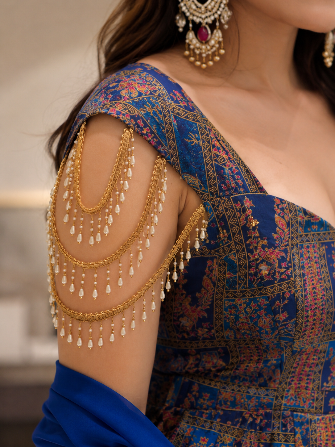 Premium Jimmy Organza Silk Digital Printed Padded Anarkali Gown With Dupatta