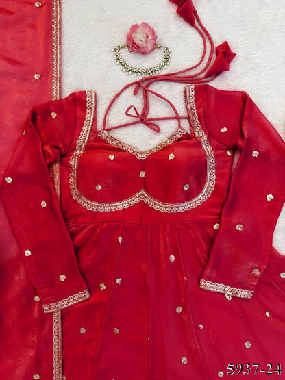 Fendy Silk Anarkali Set