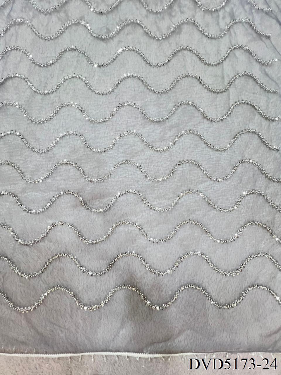 Designer Handwork Net Saree With Beads, Sequence & Pearl Embroidery