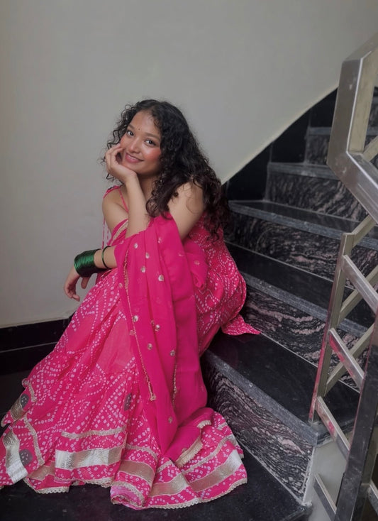 Faux Georgette Sharara Set