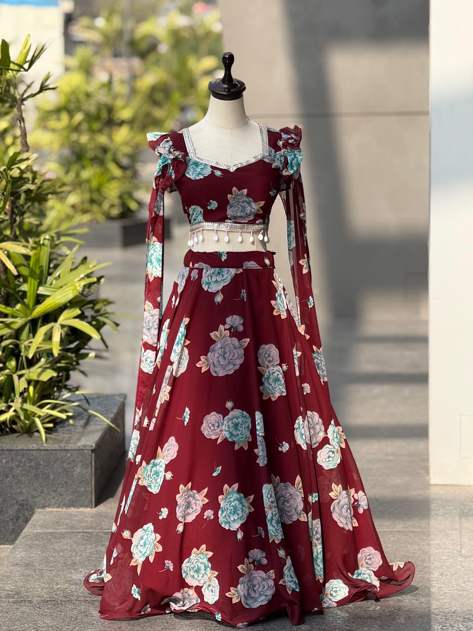 kalamkari lehenga Design