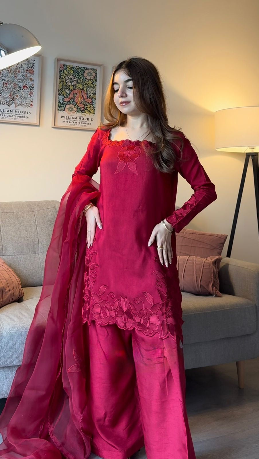 Soft Elegance Suit Set – Roman Fabric Designer Wear