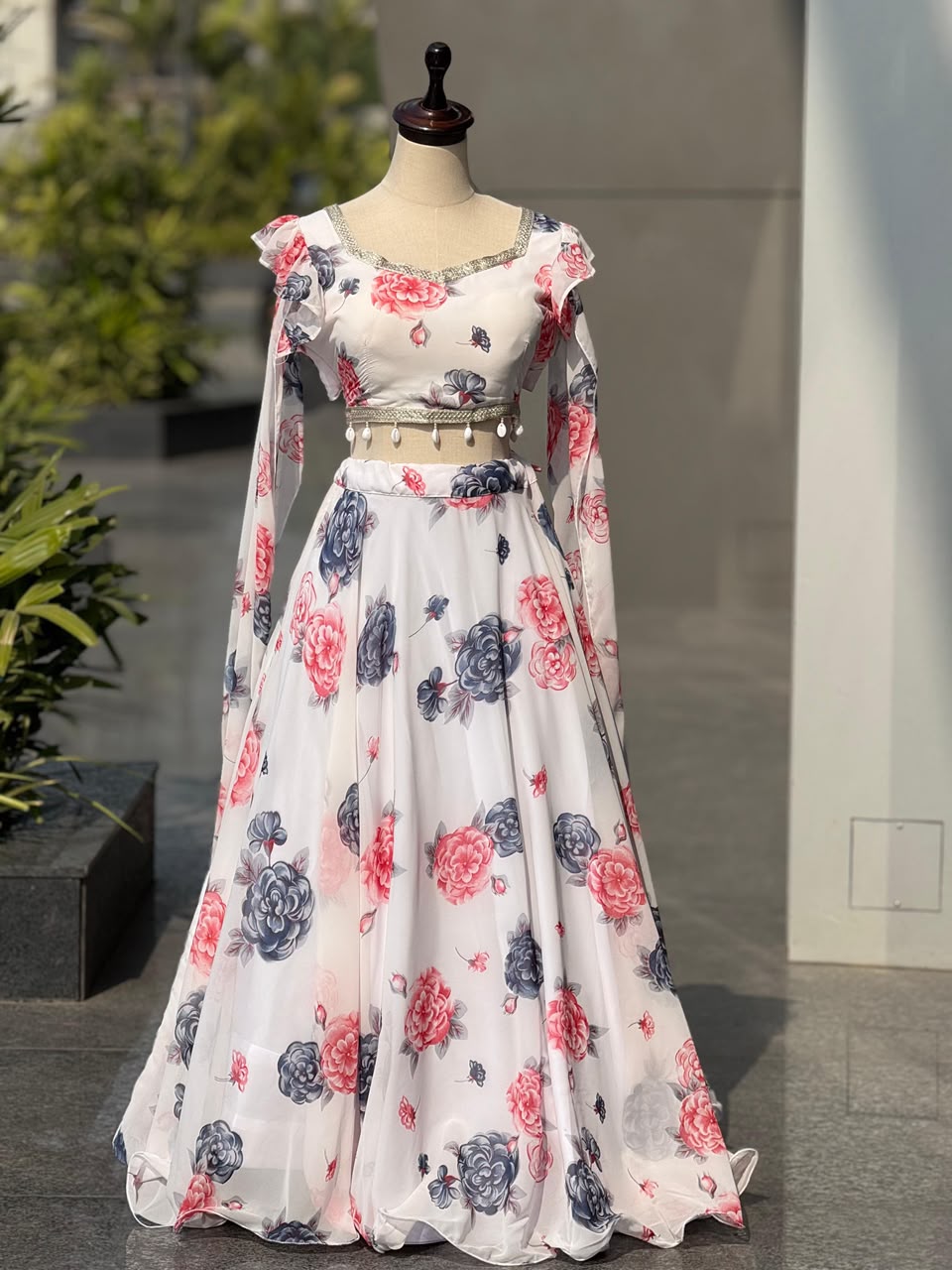 kalamkari lehenga Design