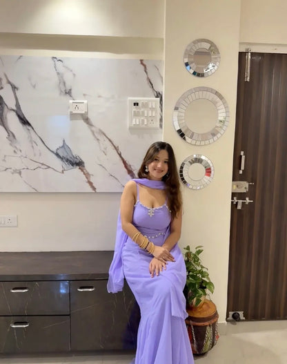 Viral Fish cut Fully Stitched Lehenga