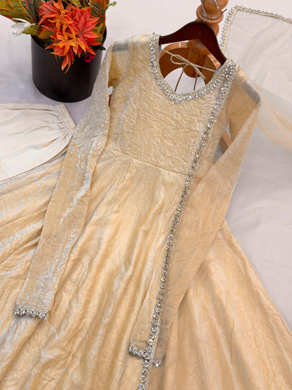 Crush Gown, Pant & Dupatta Se