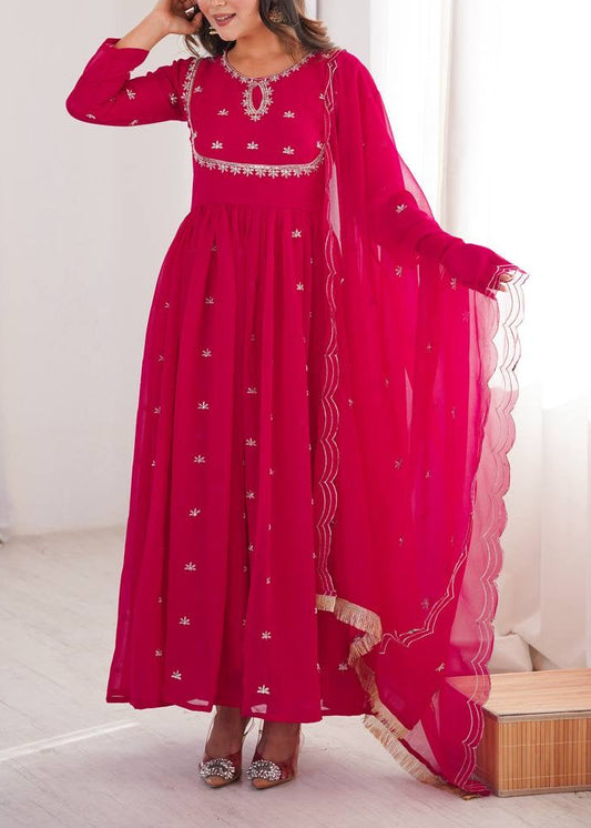 PRESENTED OUR NEW SEQUENCE EMBROIDERED GOWN