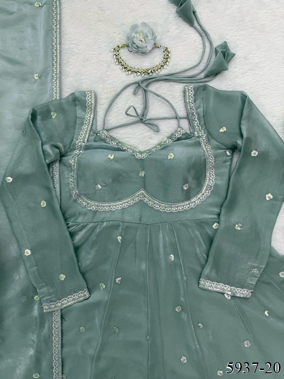 Fendy Silk Anarkali Set