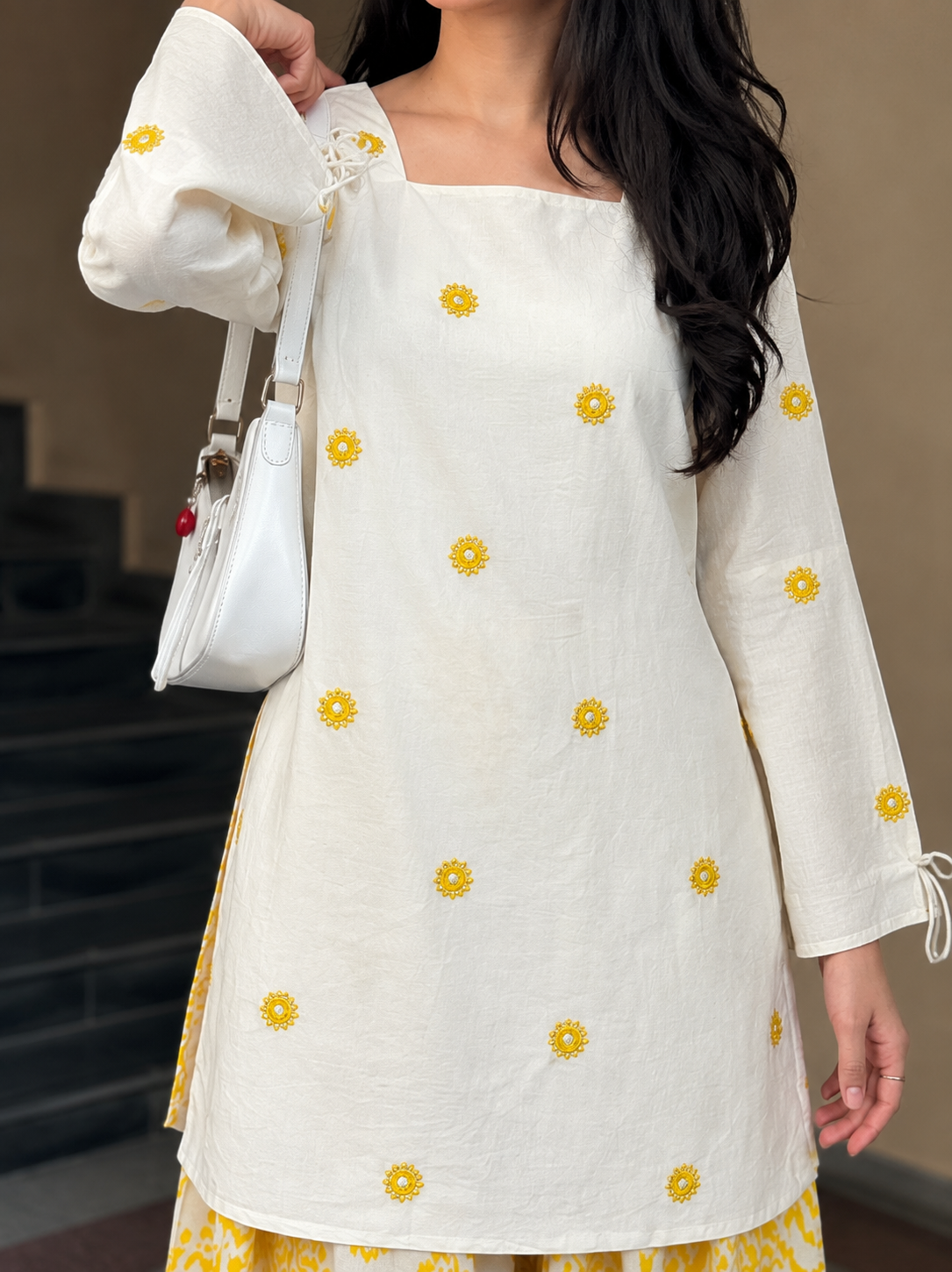 Premium Cambric Cotton Digital Print Co-Ord Set With Farshi Pant