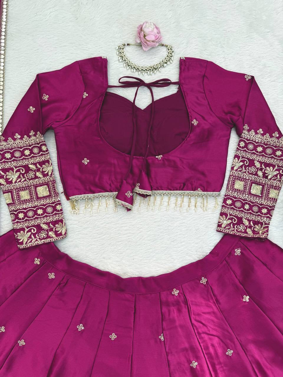 Japan Satin Lehenga Set
