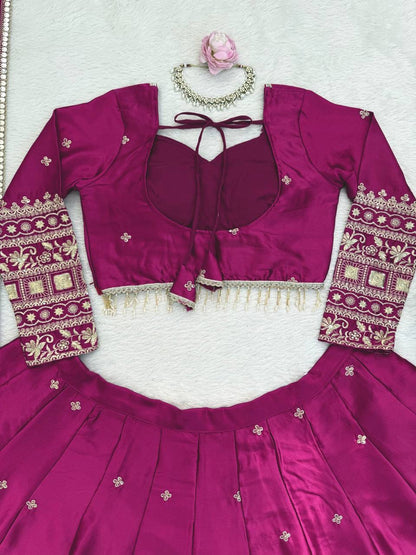 Japan Satin Lehenga Set
