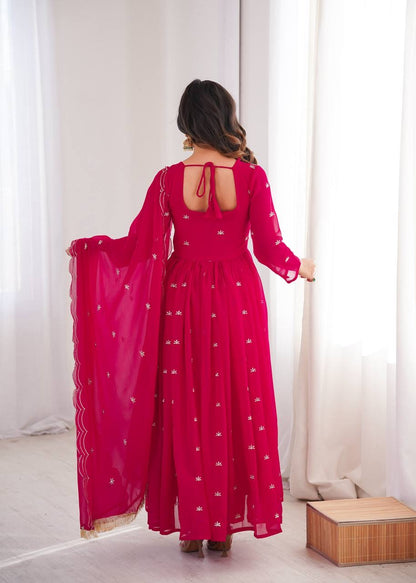 PRESENTED OUR NEW SEQUENCE EMBROIDERED GOWN