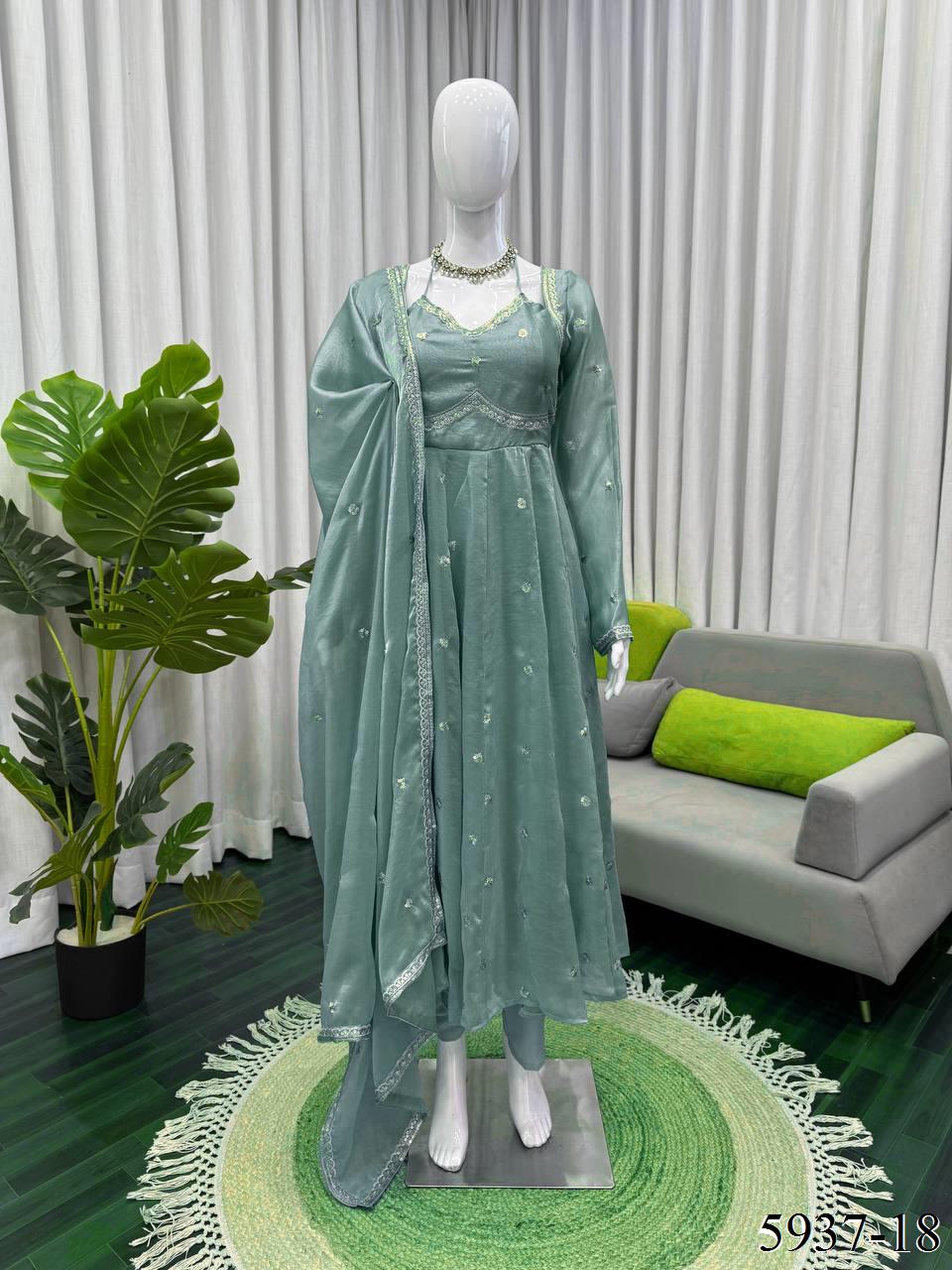 Fendy Silk Anarkali Set