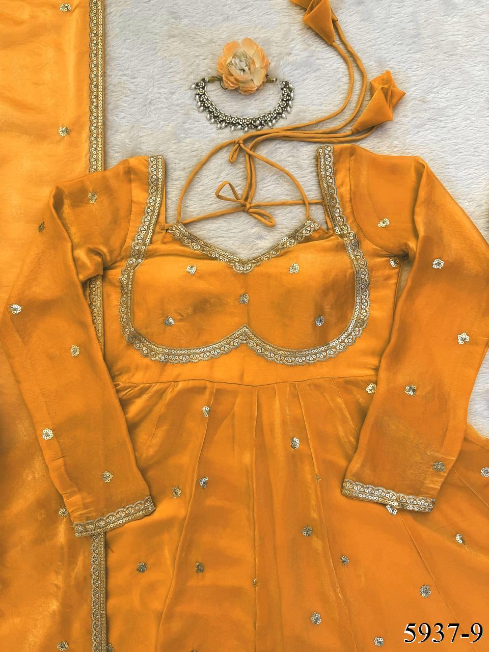 Fendy Silk Anarkali Set