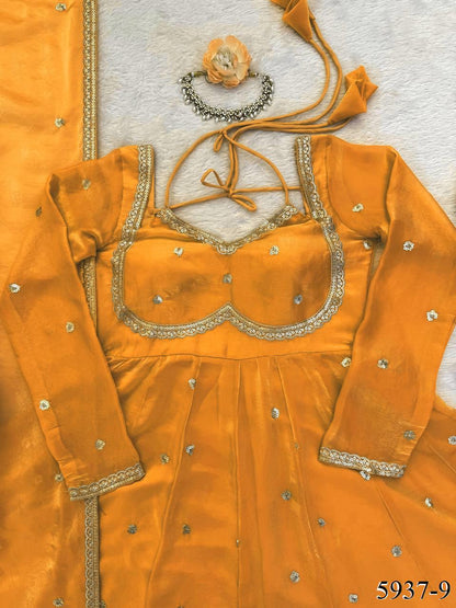 Fendy Silk Anarkali Set