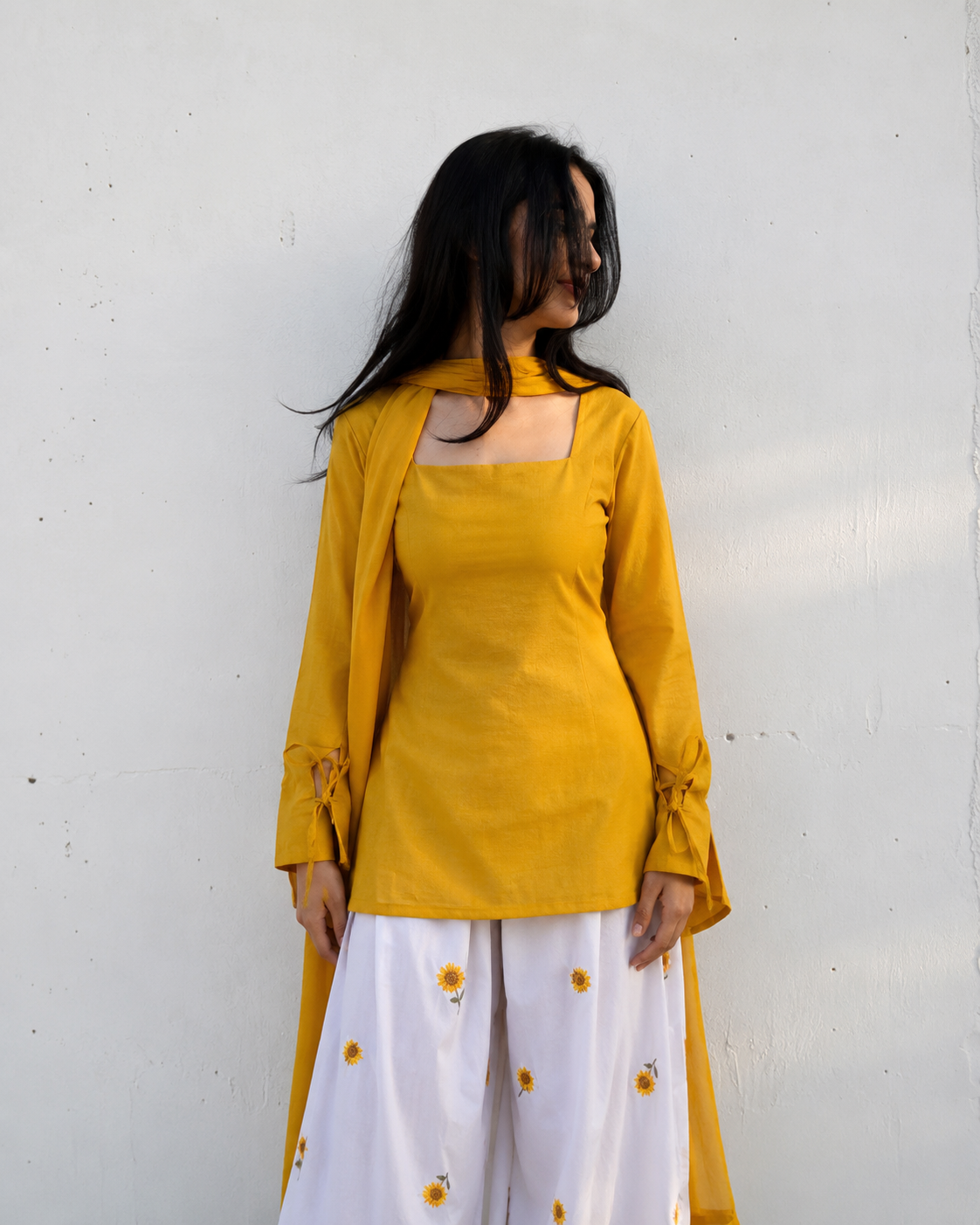 Premium Roman Cotton Farshi Salwar Set With Mal Cotton Dupatta
