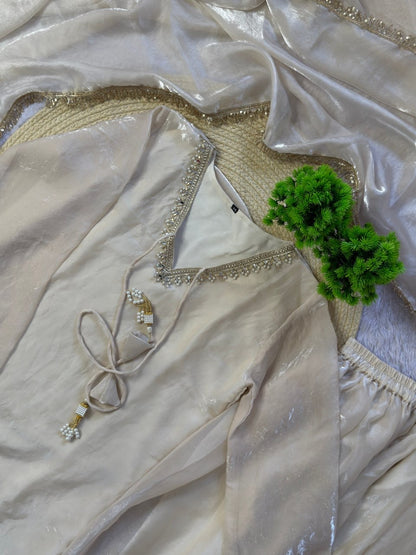 Fendy Silk Sharara Suit Set