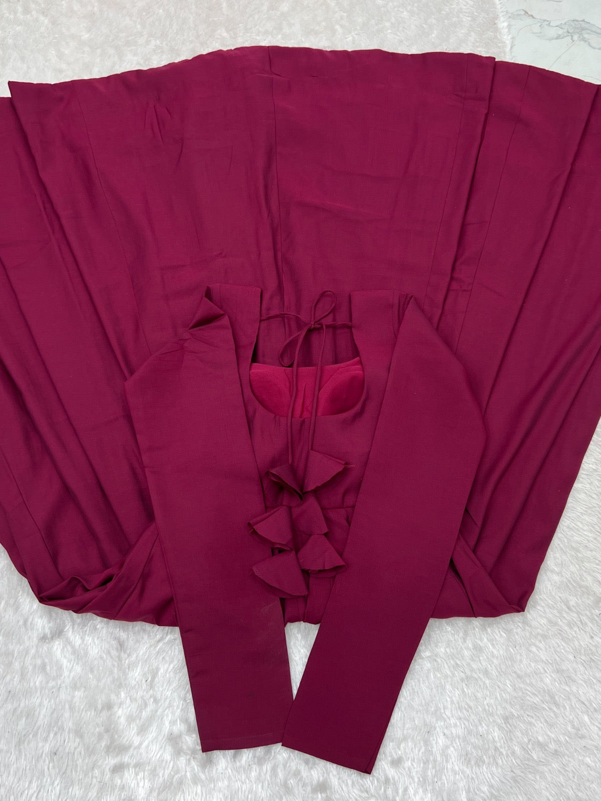 Premium Roman Silk Chanderi Anarkali Gown Set With Fancy Jacket & Dupatta